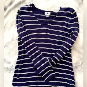 Old Navy- Navy Striped light sweater
